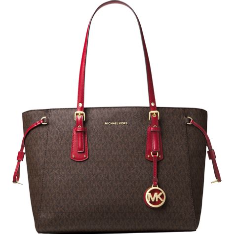 michael kors voyager medium multifunction tote|Michael Kors large saffiano tote.